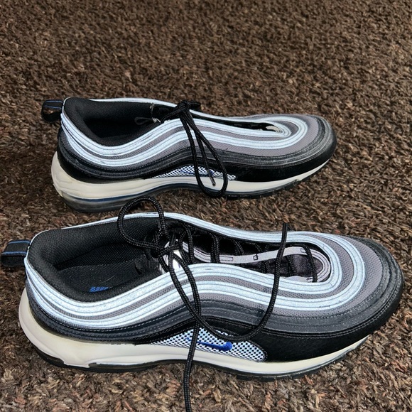 Nike Other - Nike Air Max 97 Black Racer Blue Men's Dm9105-001 Running Shoes Size 14